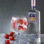 Martin Miller’s Gin bottle with G&T – Strawberry& Black Pepper